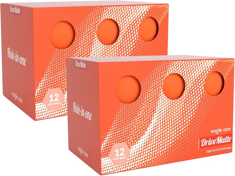 Eagle Ace ™️ DriveMatte Golf Balls-2 Layers-Maximum Distance,Optimal Spin Control - Image 1